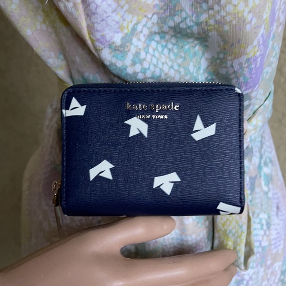 Kate Spade spencer paper boats zip cardholder - Picture 10 of 16